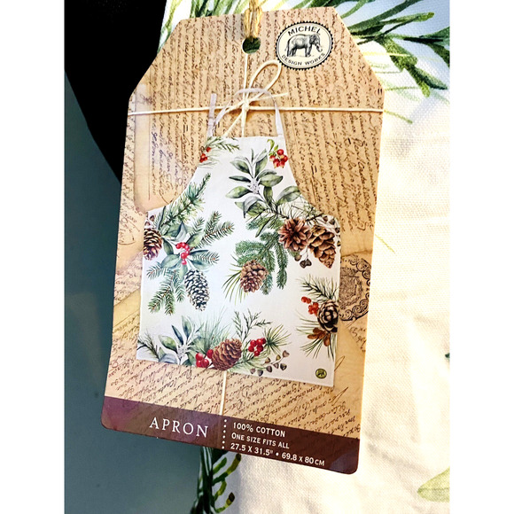 New with Tags Michel Design Works White Spruce Apron Style APR362 - Picture 4 of 9